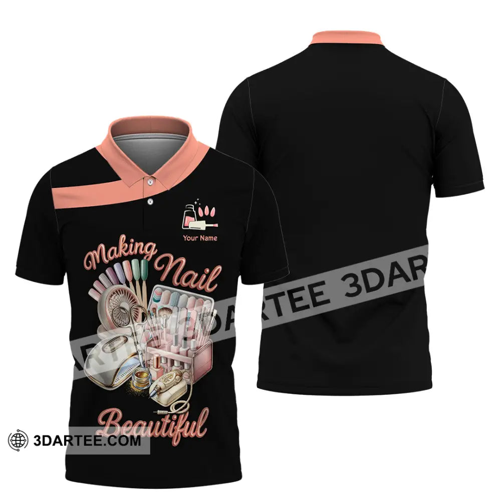 Unisex Shirt Custom Making Nails Beautiful Shirt Polo Shirt / S T shirt