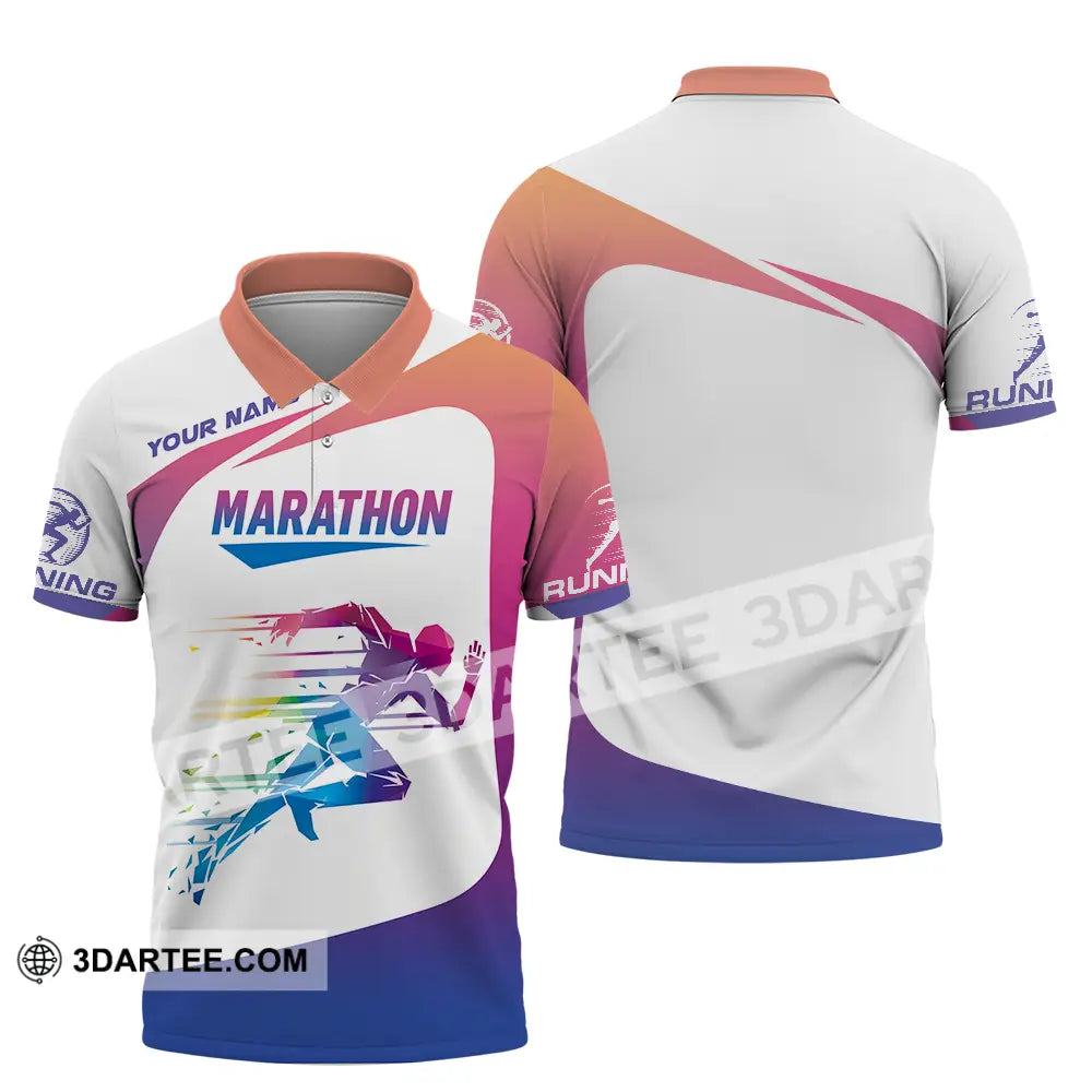Unisex Shirt - Custom Marathon Running Lover Sport Shirt Polo Shirt / S T-shirt
