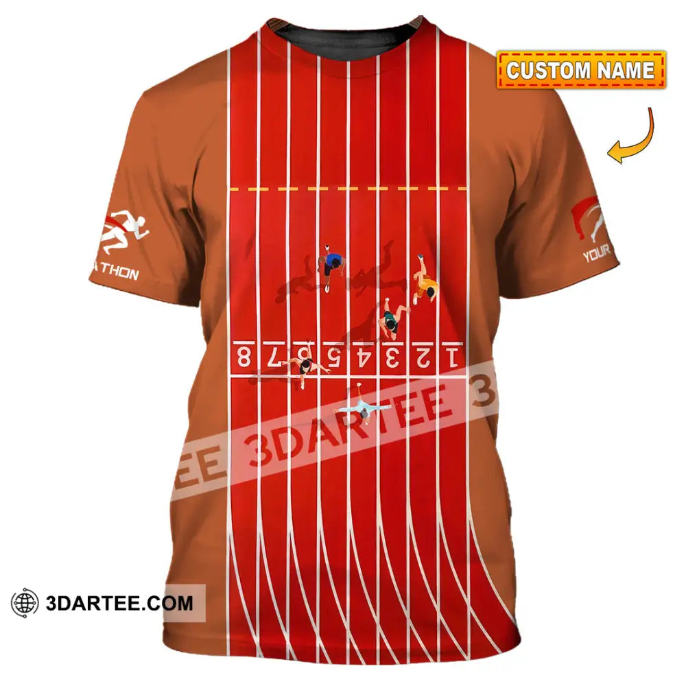 Unisex Shirt - Custom Marathon Running Lover Sport Shirt T-shirt
