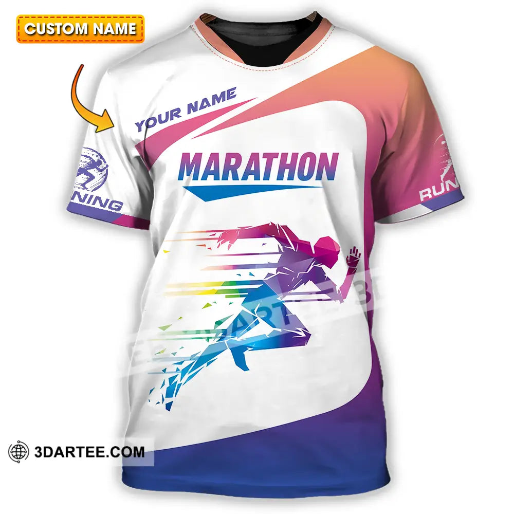 Unisex Shirt - Custom Marathon Running Lover Sport Shirt T-shirt