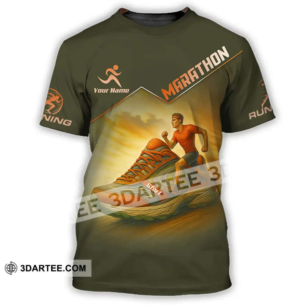 Unisex Shirt - Custom Marathon Running Lover Sport Shirt T-Shirt / S T-shirt