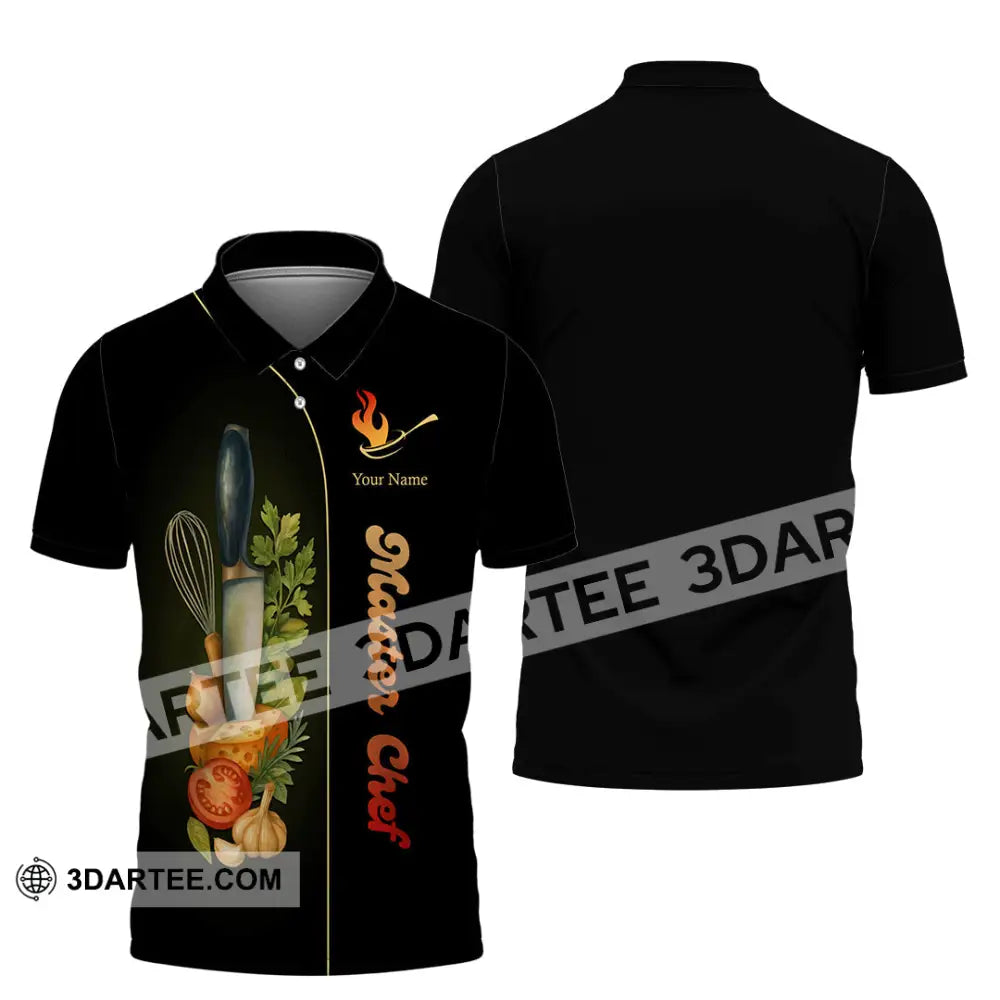Unisex Shirt - Custom Master Chef Shirt Polo Shirt / S T-shirt