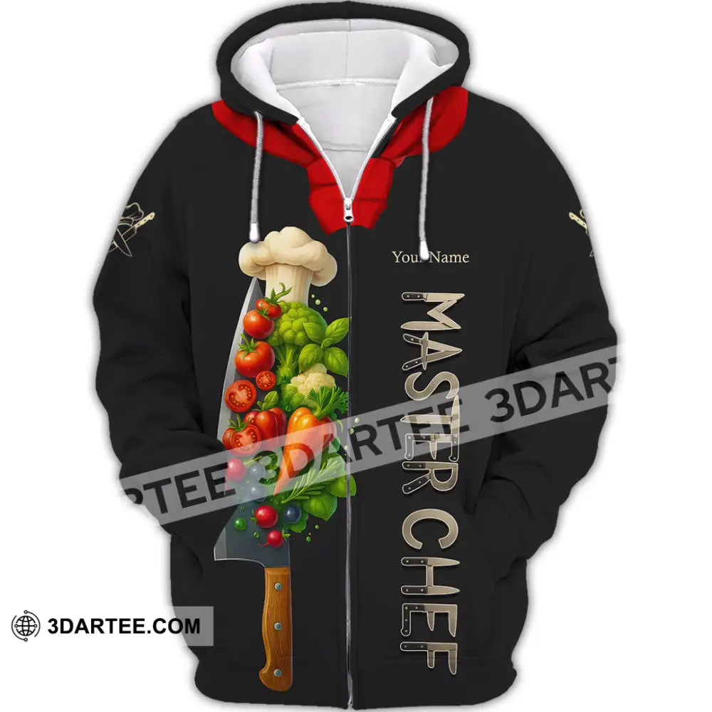 Unisex Shirt - Custom Master Chef Shirt Zipper Hoodie / S T-shirt