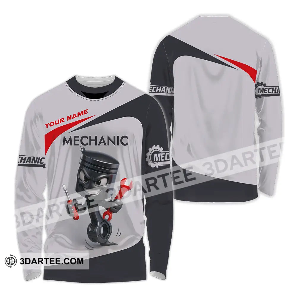 Unisex Shirt Custom Mechanic Shirt Long Sleeve Shirt / S T shirt