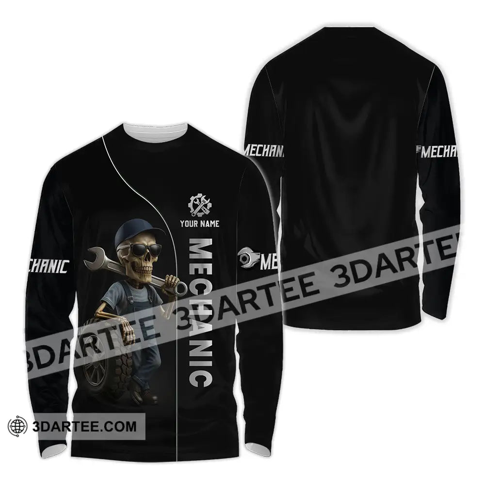 Unisex Shirt Custom Mechanic Shirt Long Sleeve Shirt / S T shirt