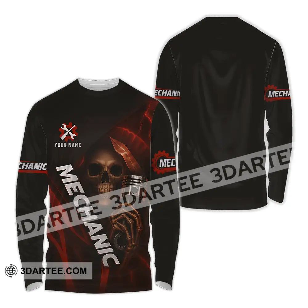 Unisex Shirt Custom Mechanic Shirt Long Sleeve Shirt / S T shirt