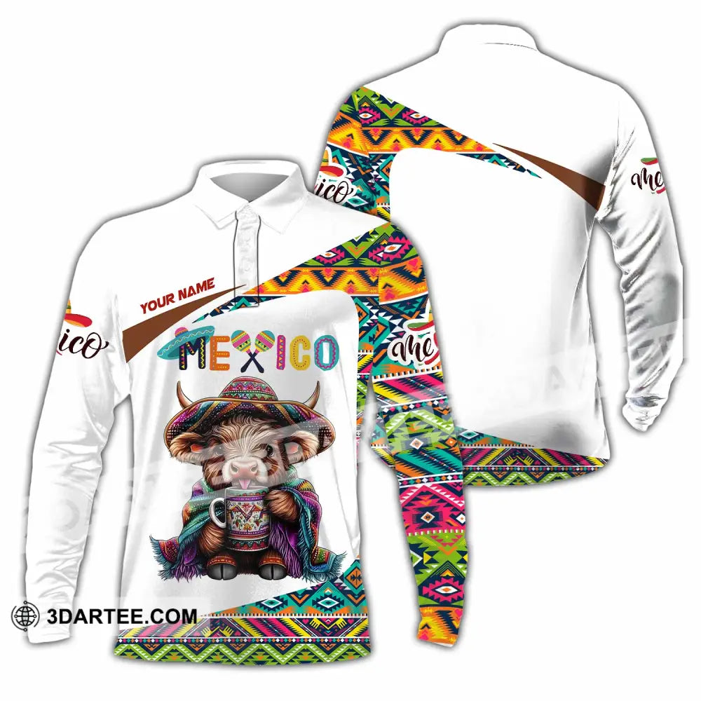 Unisex Shirt - Custom Mexico Shirt Long Sleeve Polo / S T-shirt