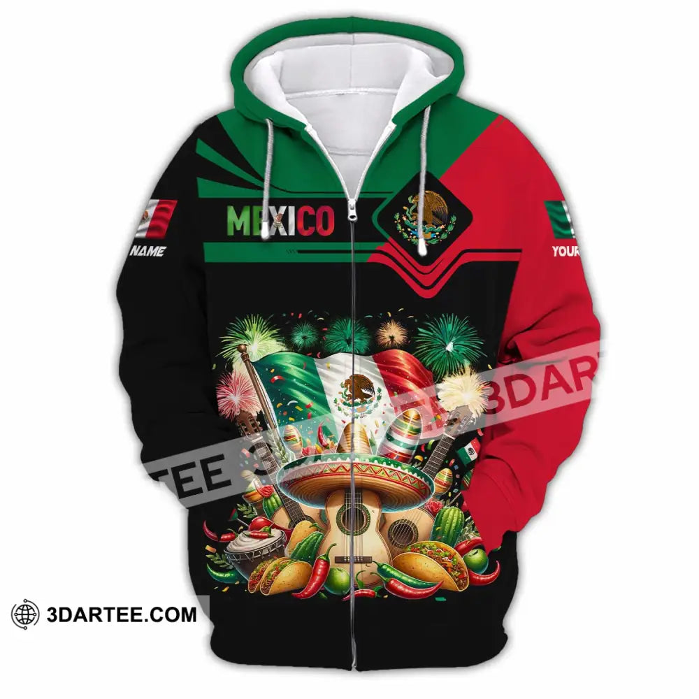 Unisex Shirt - Custom Mexico Shirt Zipper Hoodie / S T-shirt