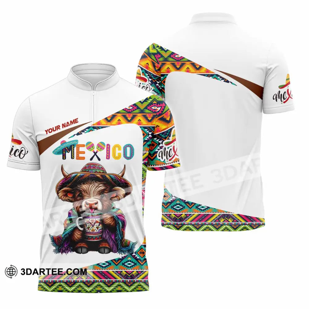 Unisex Shirt - Custom Mexico Shirt Zipper Polo Shirt / S T-shirt