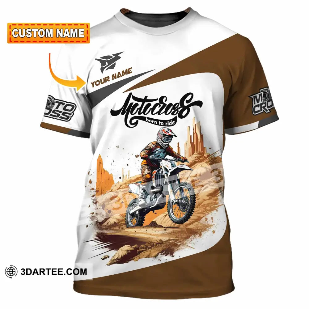Unisex Shirt - Custom Motocross Born To Ride Shirt T-shirt