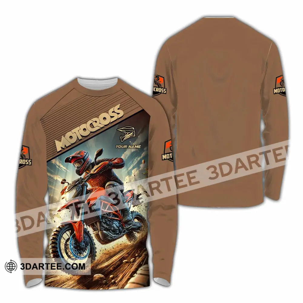 Unisex Shirt - Custom Motocross Shirt Long Sleeve Shirt / S T-shirt