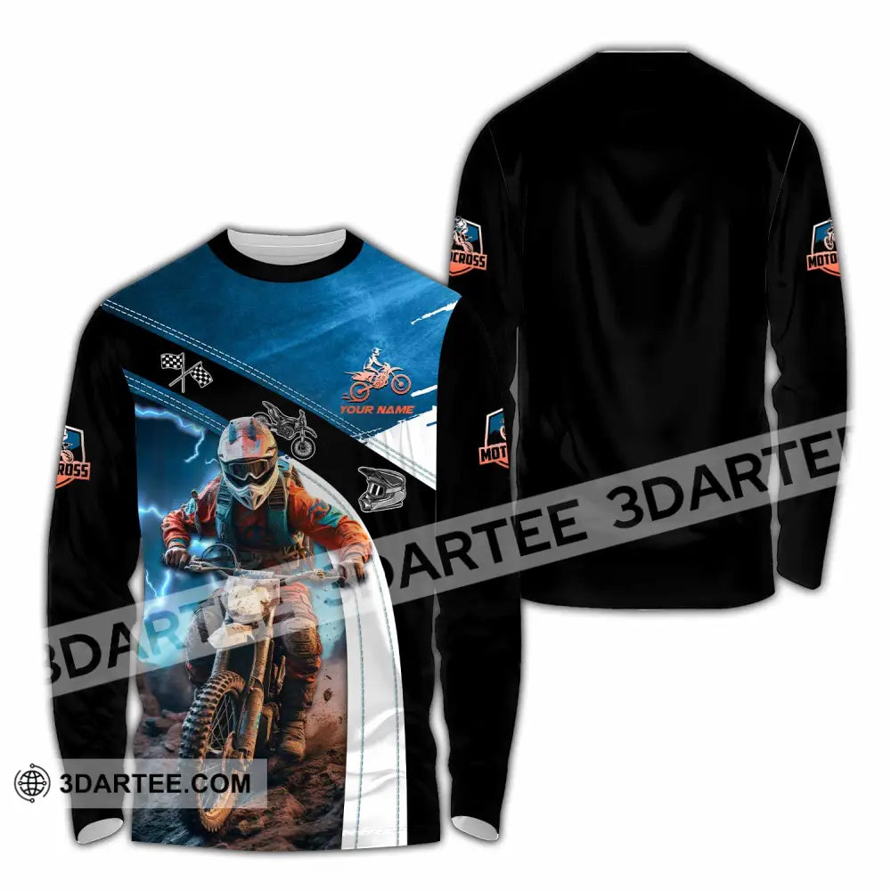 Unisex Shirt - Custom Motocross Shirt Long Sleeve Shirt / S T-shirt