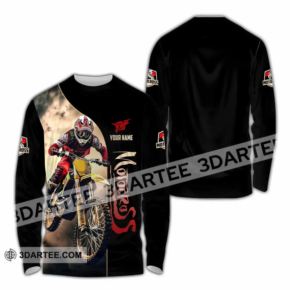 Unisex Shirt - Custom Motocross Shirt Long Sleeve Shirt / S T-shirt