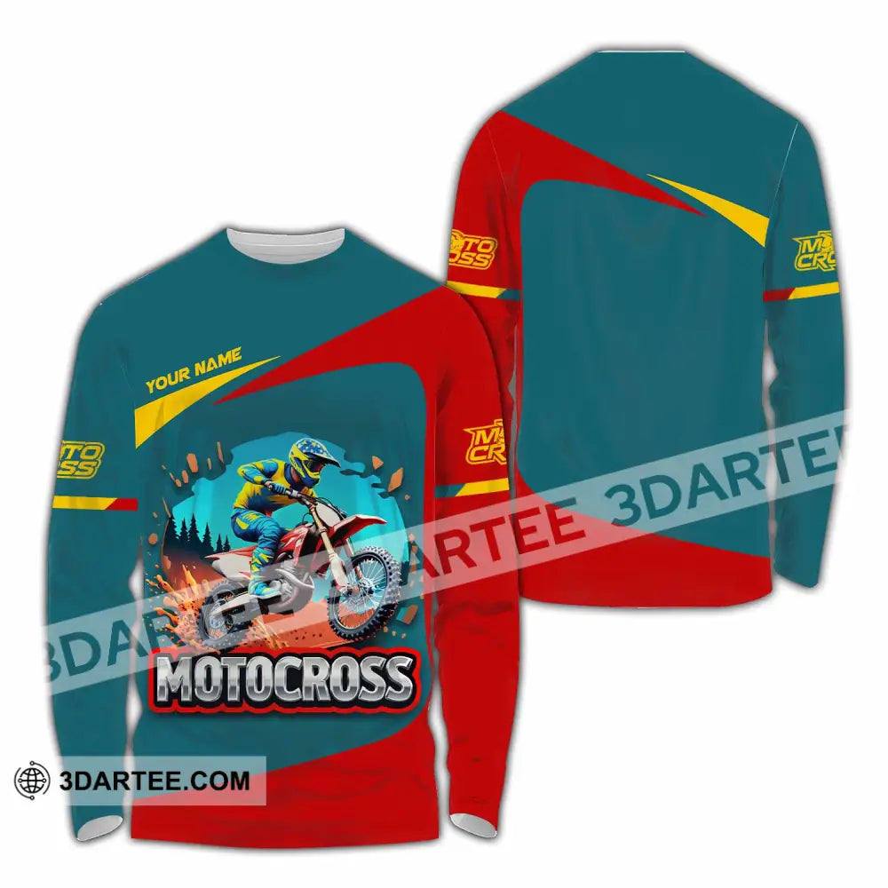 Unisex Shirt - Custom Motocross Shirt Long Sleeve Shirt / S T-shirt