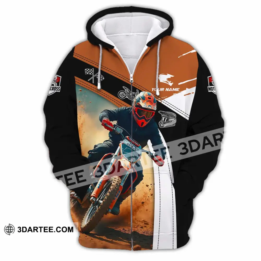 Unisex Shirt - Custom Motocross Shirt Zipper Hoodie / S T-shirt