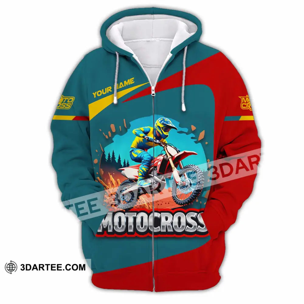 Unisex Shirt - Custom Motocross Shirt Zipper Hoodie / S T-shirt