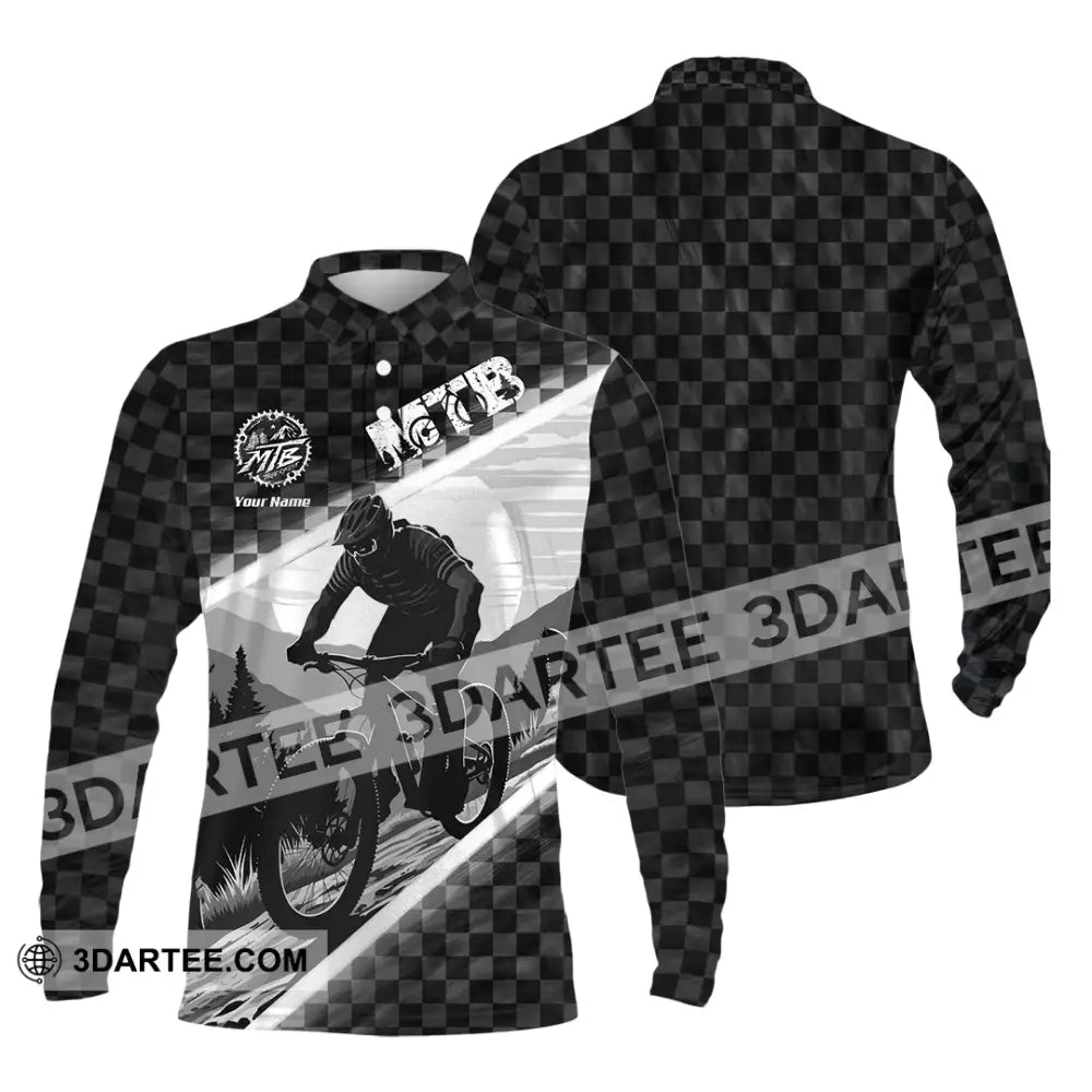 Unisex Shirt - Custom MTB Shirt Long Sleeve Polo / S T-shirt