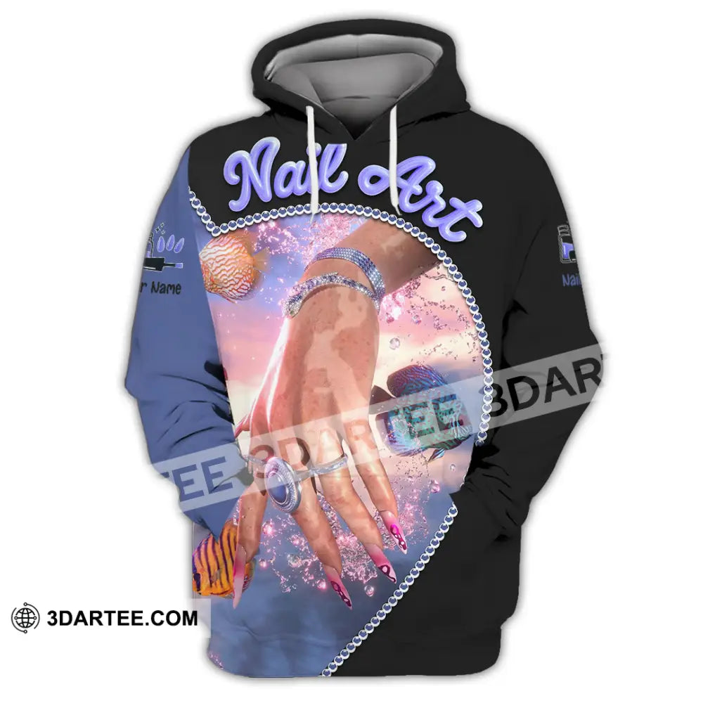 Unisex Shirt Custom Nails Art Shirt Hoodie / S T shirt
