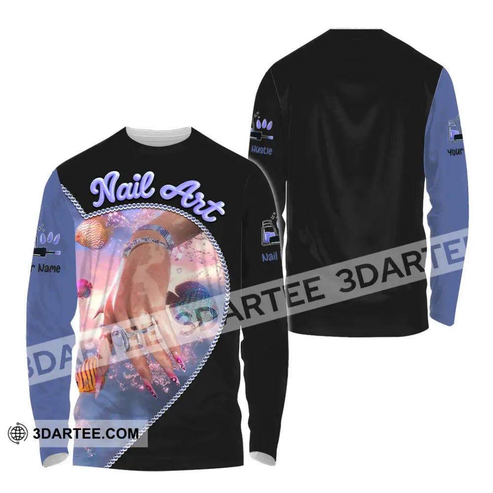 Unisex Shirt Custom Nails Art Shirt Long Sleeve Shirt / S T shirt