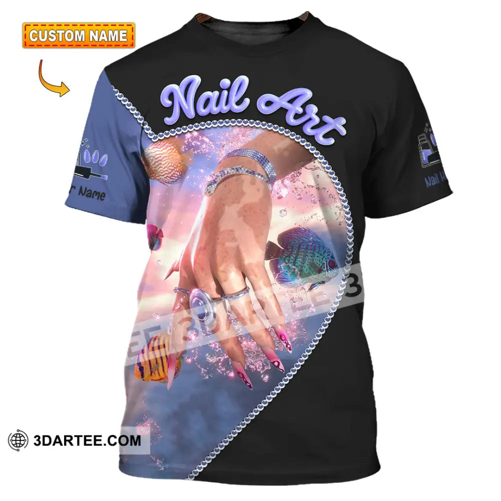 Unisex Shirt Custom Nails Art Shirt T shirt