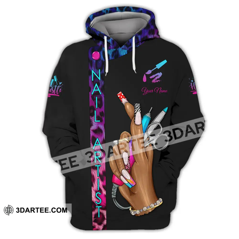 Unisex Shirt Custom Nails Artist Shirt Hoodie / S T shirt