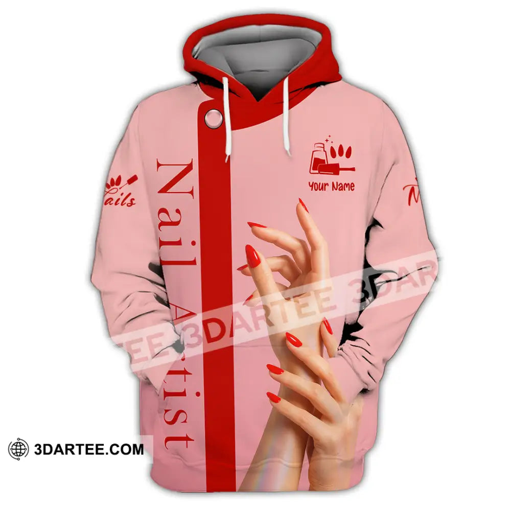 Unisex Shirt Custom Nails Artist Shirt Hoodie / S T shirt