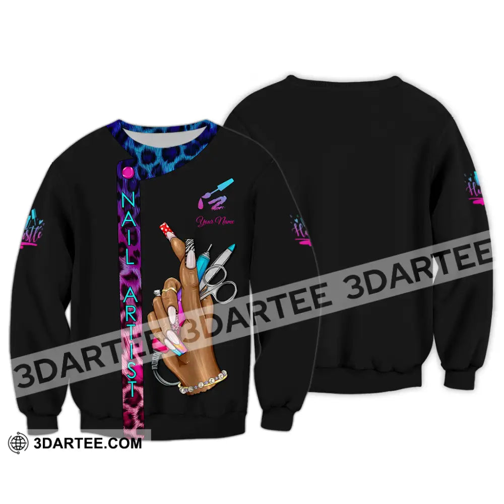 Unisex Shirt Custom Nails Artist Shirt Long Sleeve / S T shirt