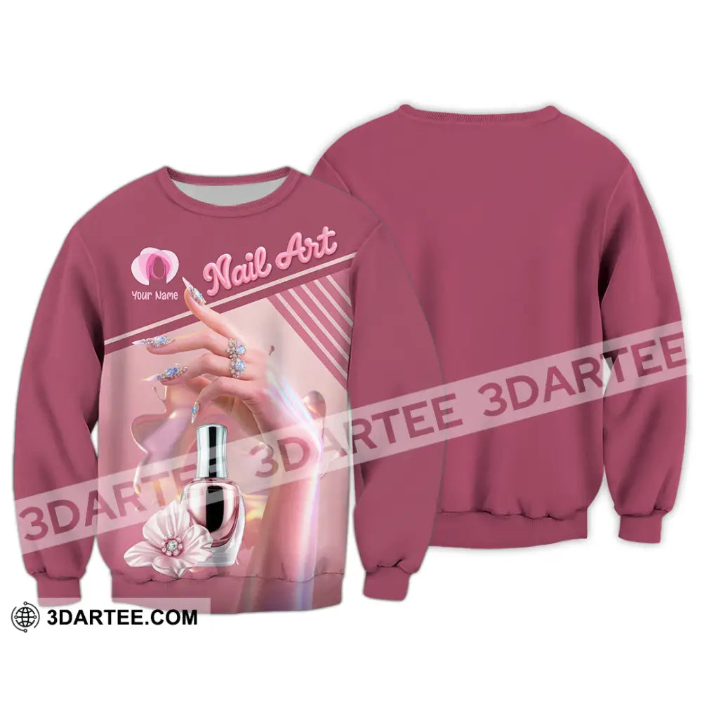 Unisex Shirt Custom Nails Artist Shirt Long Sleeve / S T shirt