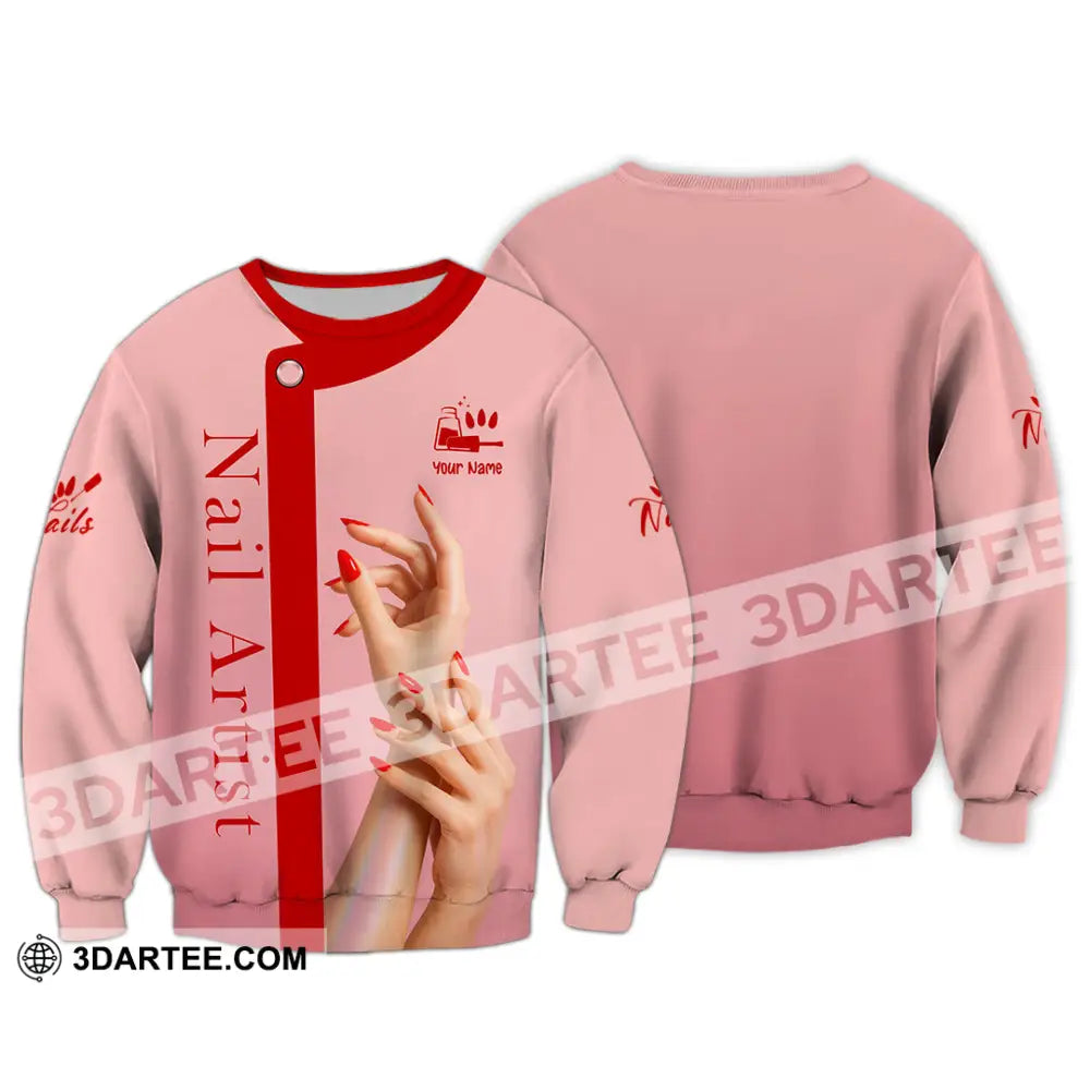 Unisex Shirt Custom Nails Artist Shirt Long Sleeve / S T shirt
