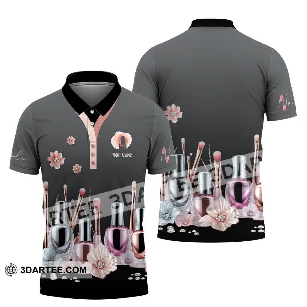 Unisex Shirt Custom Nails Artist Shirt Polo Shirt / S T shirt