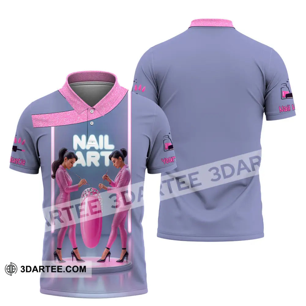 Unisex Shirt Custom Nails Artist Shirt Polo Shirt / S T shirt