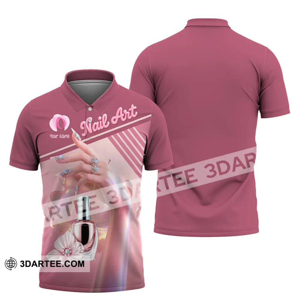 Unisex Shirt Custom Nails Artist Shirt Polo Shirt / S T shirt