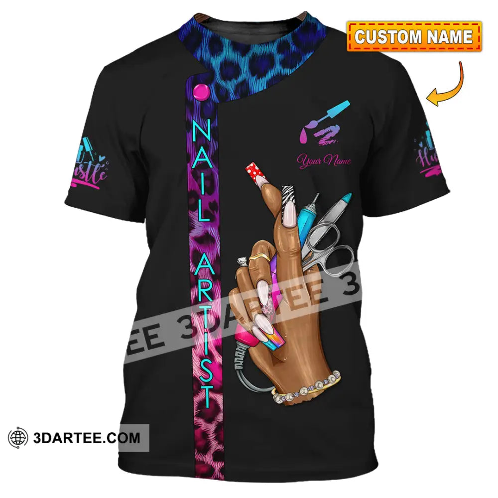 Unisex Shirt Custom Nails Artist Shirt T shirt