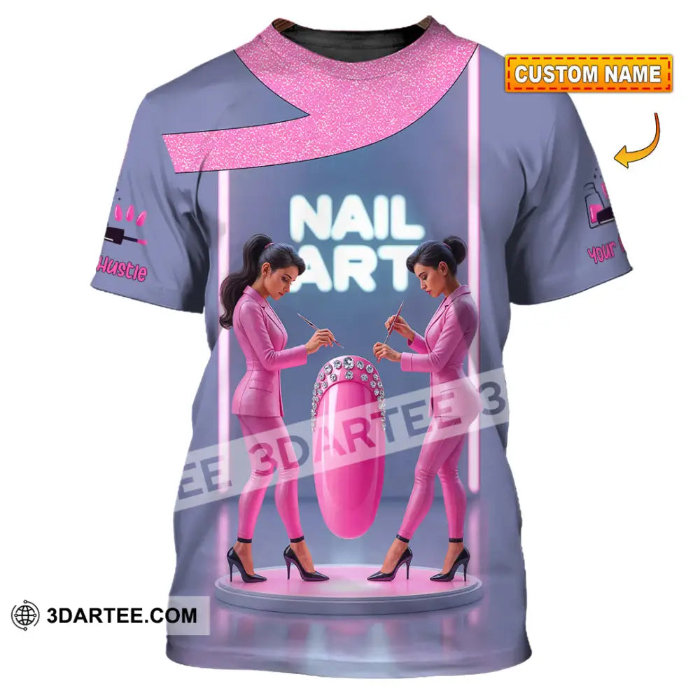 Unisex Shirt Custom Nails Artist Shirt T shirt