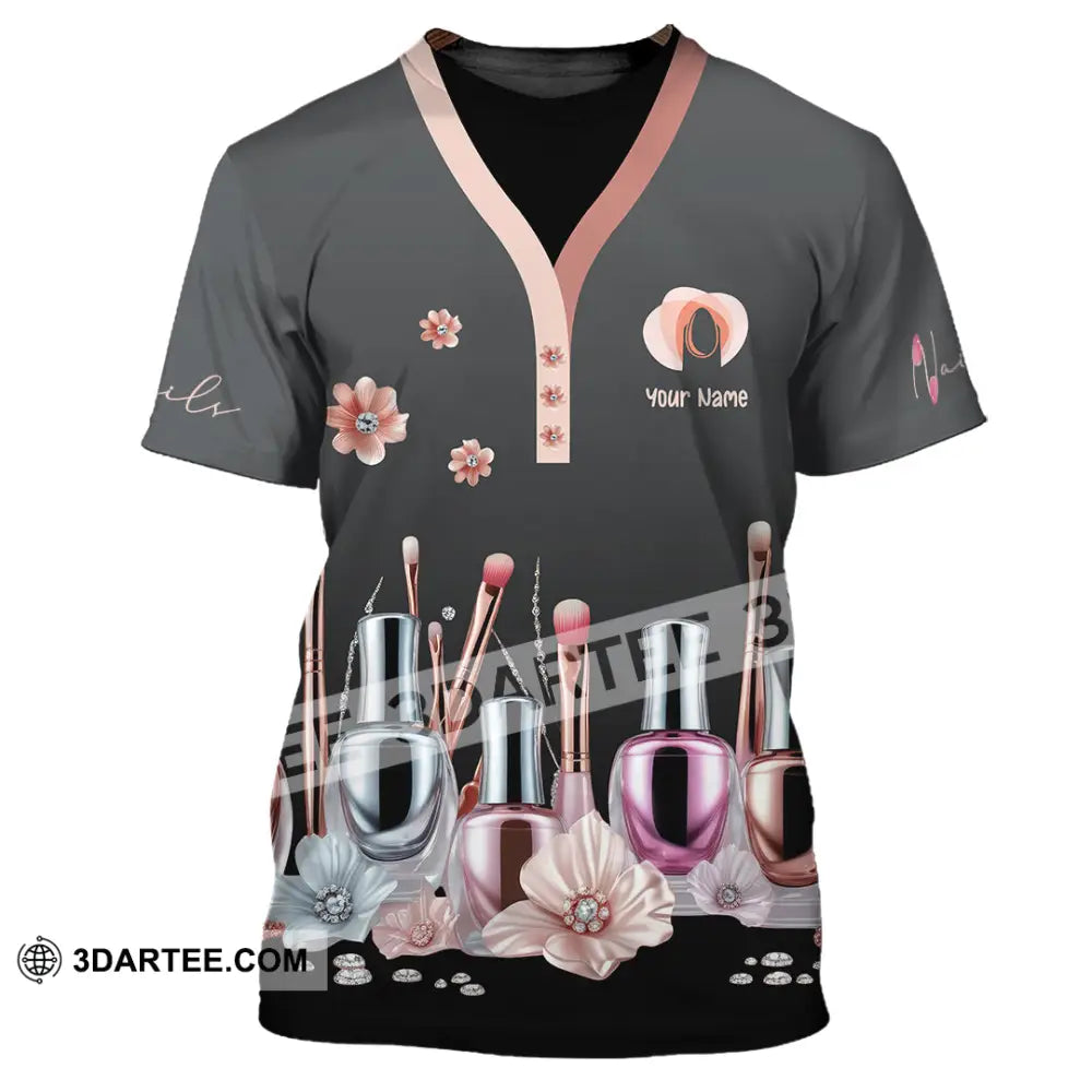Unisex Shirt Custom Nails Artist Shirt T Shirt / S T shirt