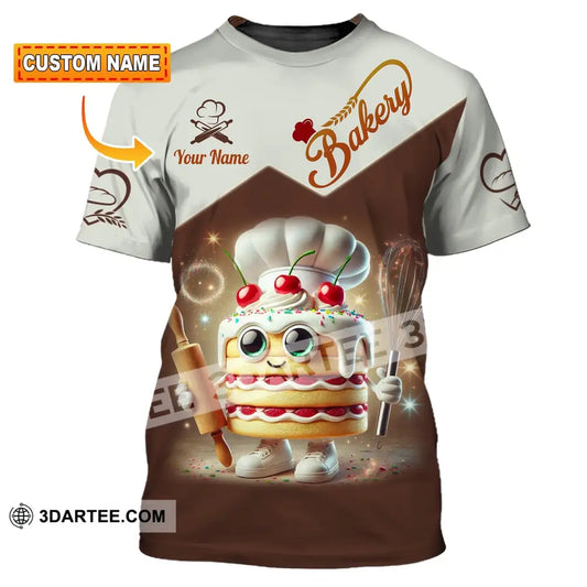 Unisex Shirt Custom Name Bakery Chef Shop T-Shirt Bakers Gift T-Shirt