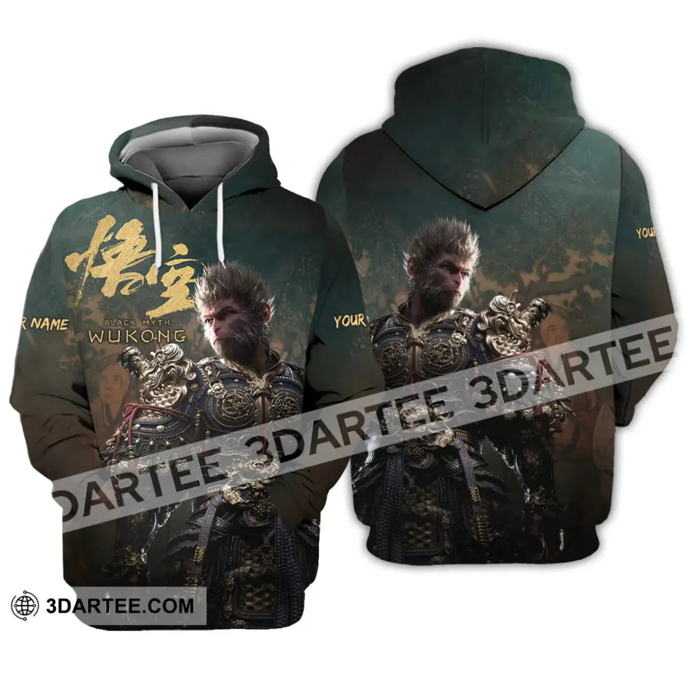 Unisex Shirt - Custom Name Black Myth Wukong General Hoodie / S T-Shirt