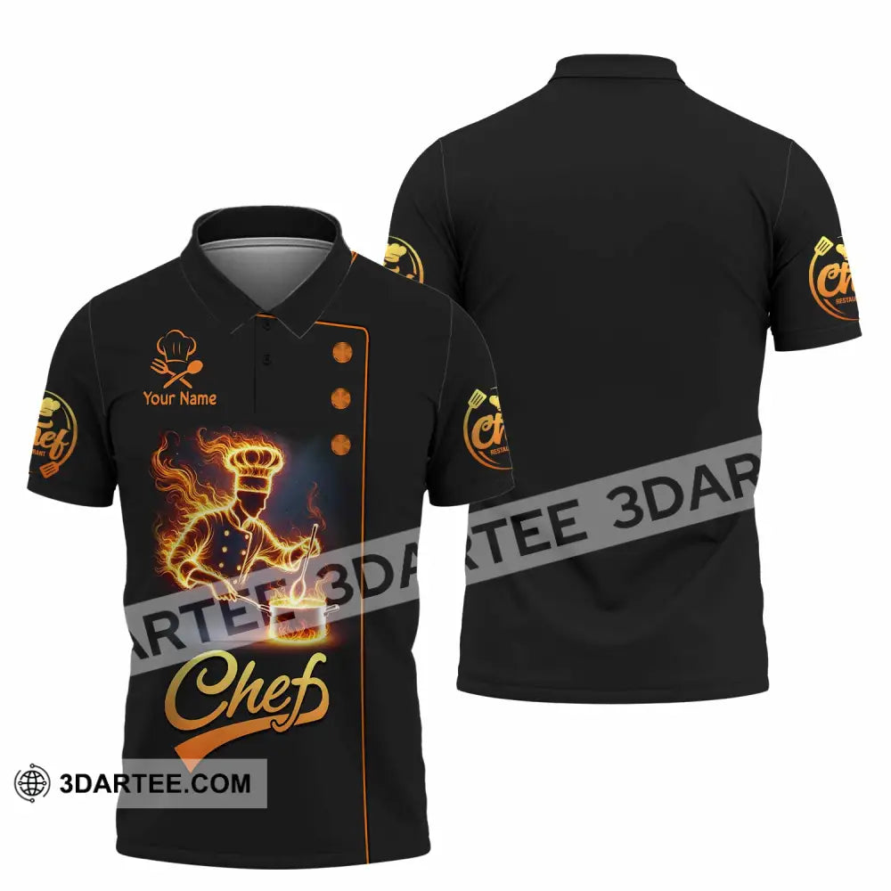 Unisex Shirt Custom Name Chef Gift For Chefs Polo / S T-Shirt