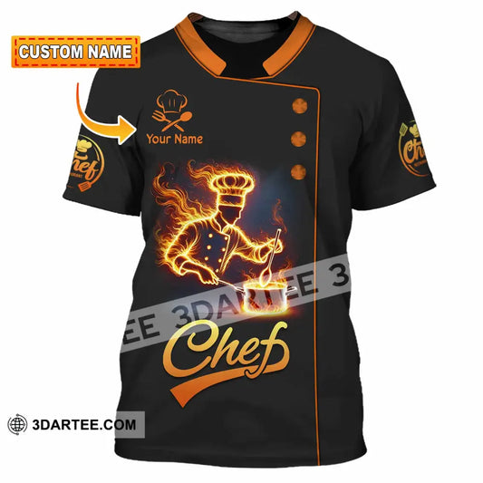 Unisex Shirt Custom Name Chef Gift For Chefs T-Shirt