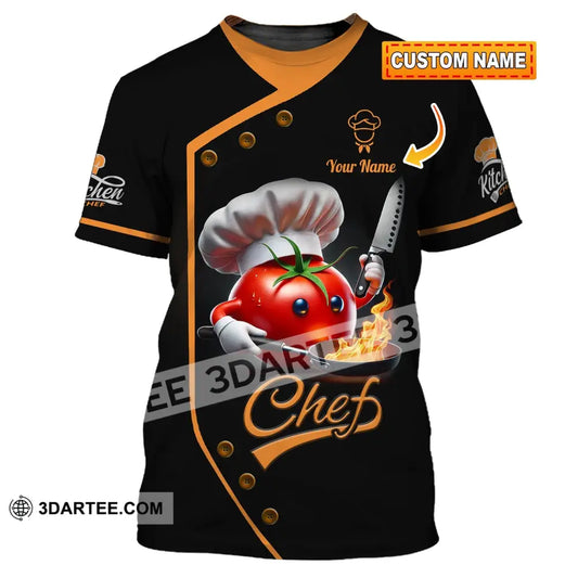 Unisex Shirt Custom Name Chef Gift T-Shirt