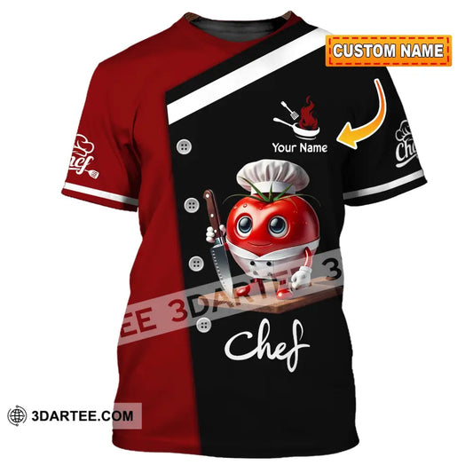 Unisex Shirt Custom Name Chef Gift T-Shirt