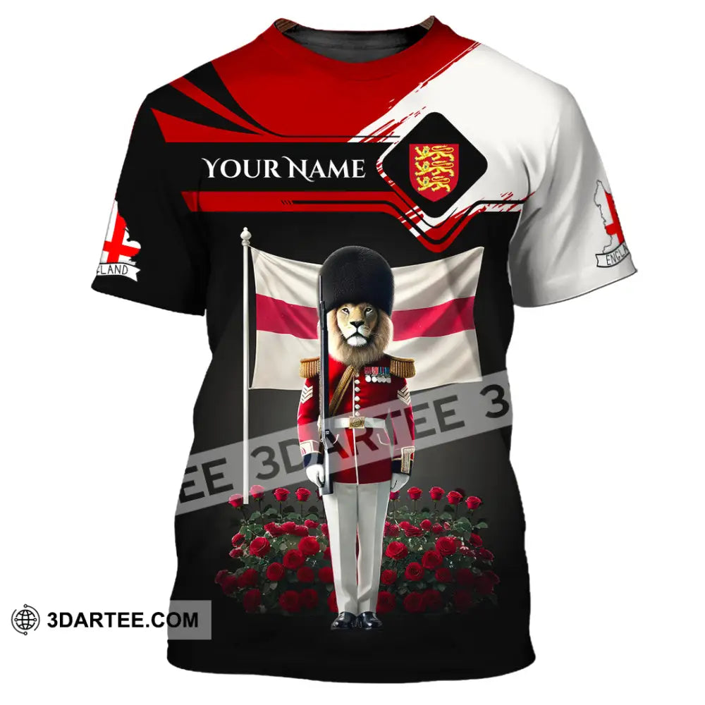 Unisex Shirt Custom Name England Lover Gift T-Shirt / S T-Shirt