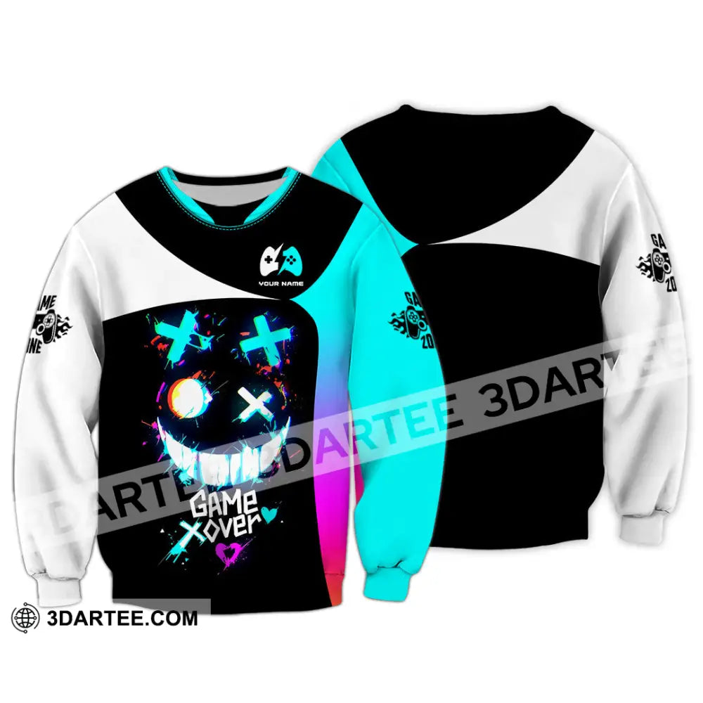 Unisex Shirt Custom Name Gamer Gift Long Sleeve / S T-Shirt