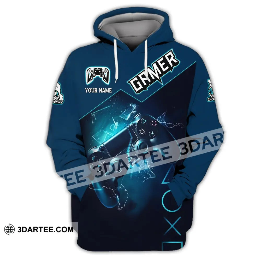 Unisex Shirt Custom Name Gamer Polo Gaming Club T-Shirt Hoodie / S