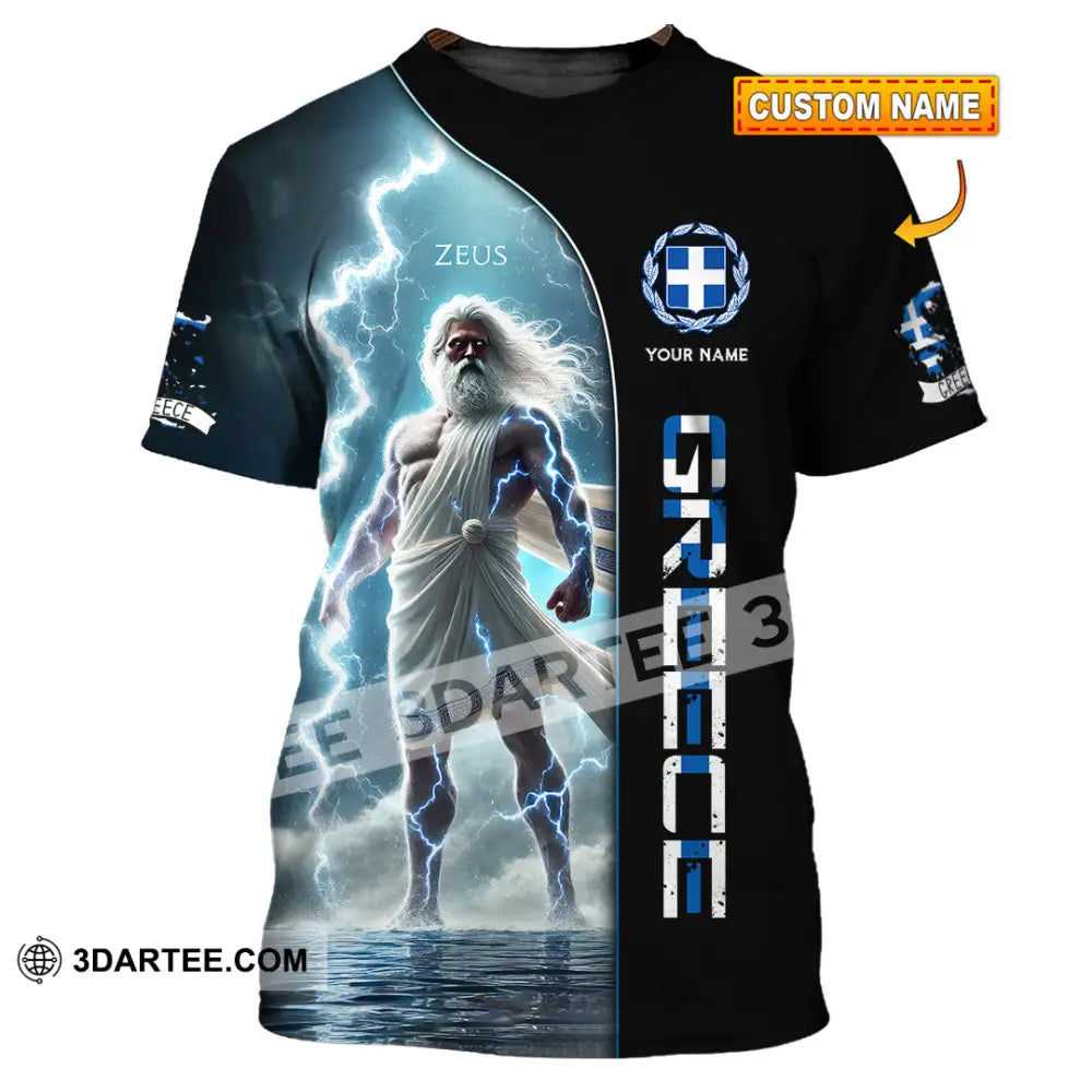 Unisex Shirt Custom Name Greece T-Shirt Lover Gift T-Shirt