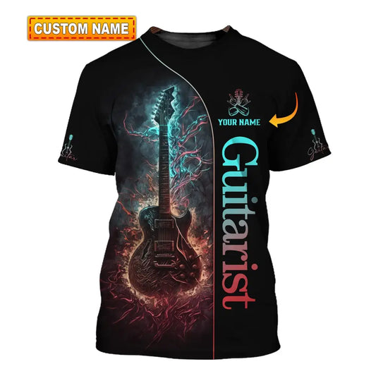 Unisex Shirt Custom Name Guitarist Guitar Lover Gift T-Shirt