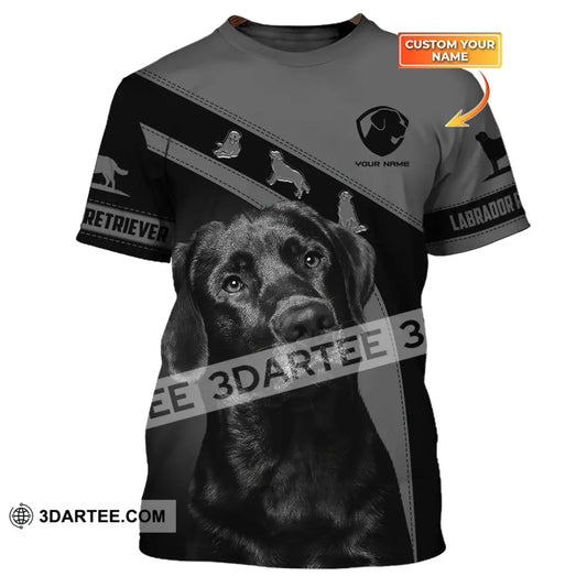 Unisex Shirt Custom Name Labrador Retriever Dog 3D Gift For Pet Lovers T-Shirt
