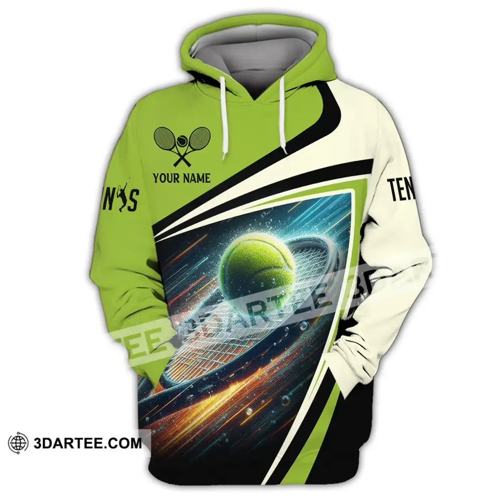 Unisex Shirt Custom Name Tennis Player Hoodie Polo Long Sleeve / S T-Shirt