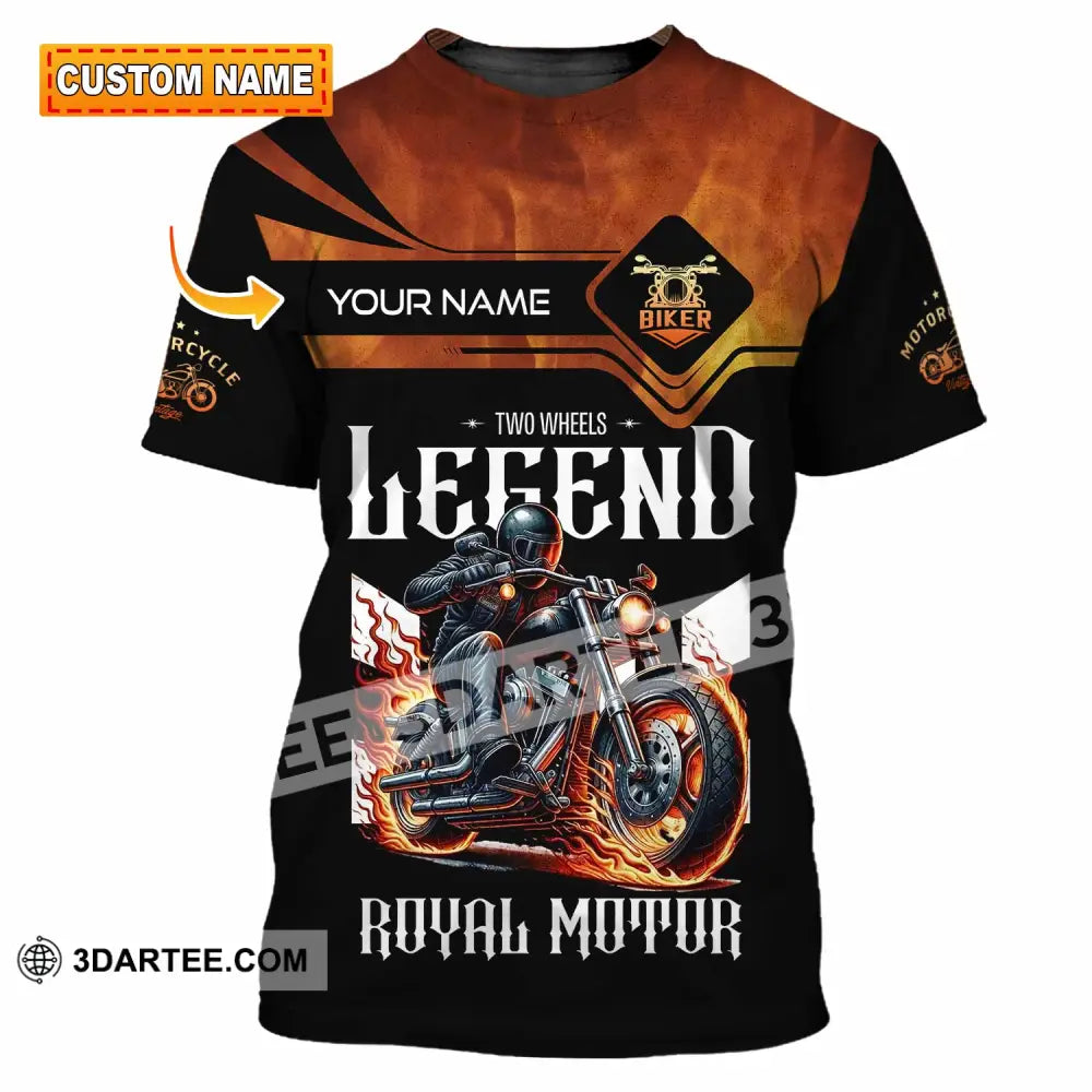 Unisex Shirt Custom Name Vintage Motorbike Love T-Shirt T-Shirt