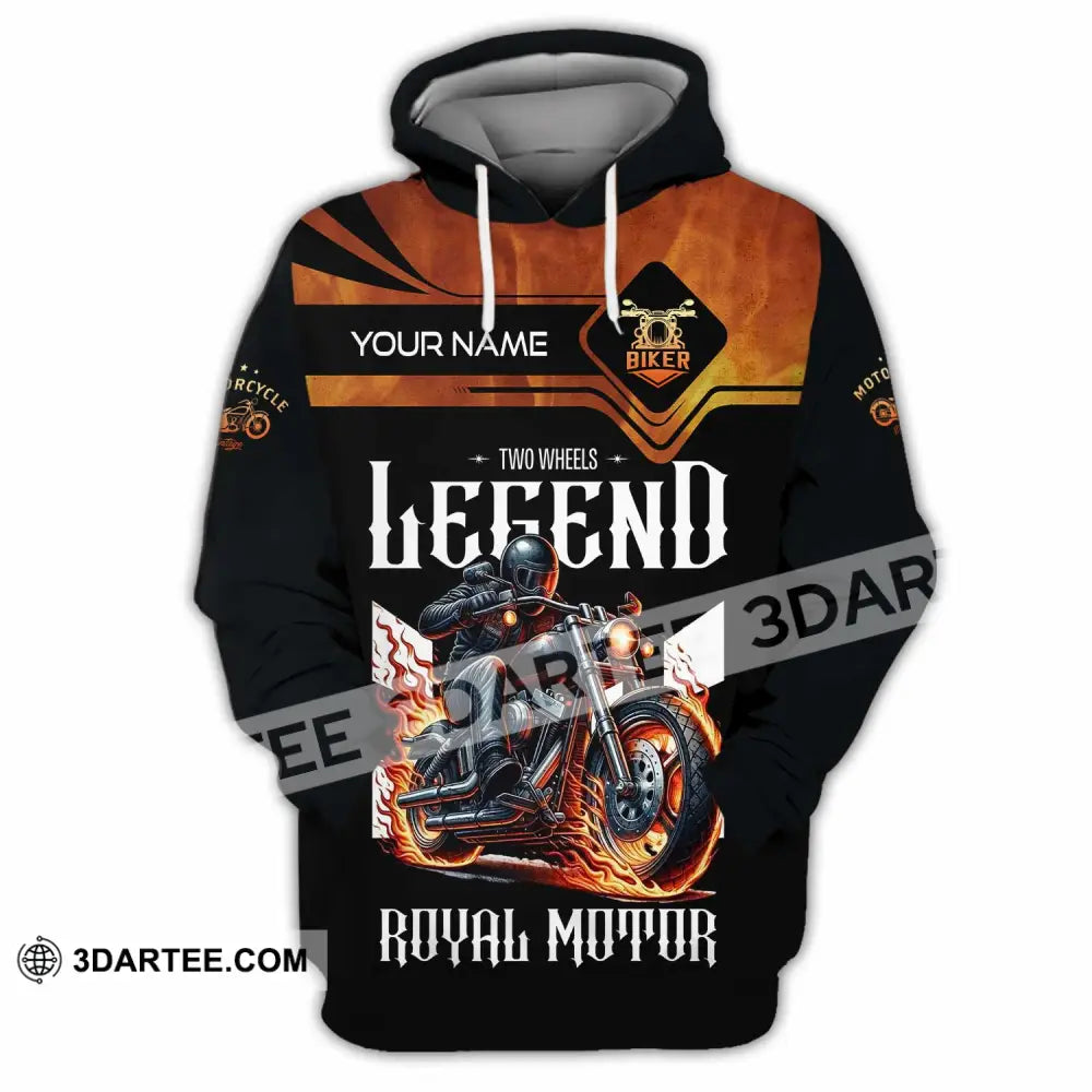 Unisex Shirt Custom Name Vintage Motorbike Love T-Shirt Hoodie / S T-Shirt